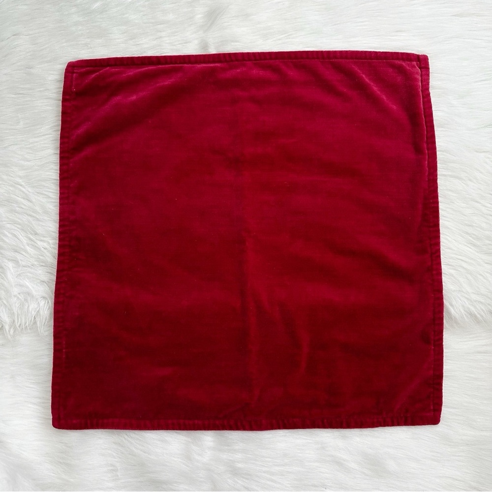Pottery Barn Red Velvet Sham
